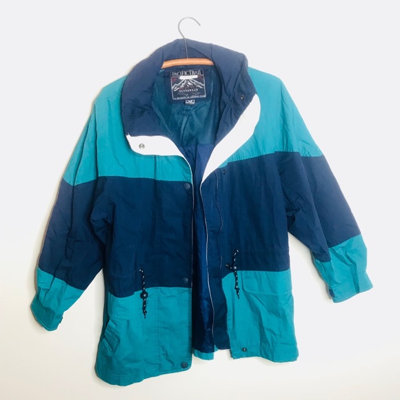 Vintage Jackets & Blazers - Vintage Retro 90’s Pacific Trail Heavy Windbreaker